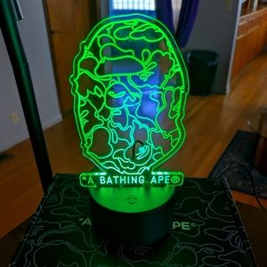 BAPE Bathing Ape Limited Edition led acrylic color changing stand